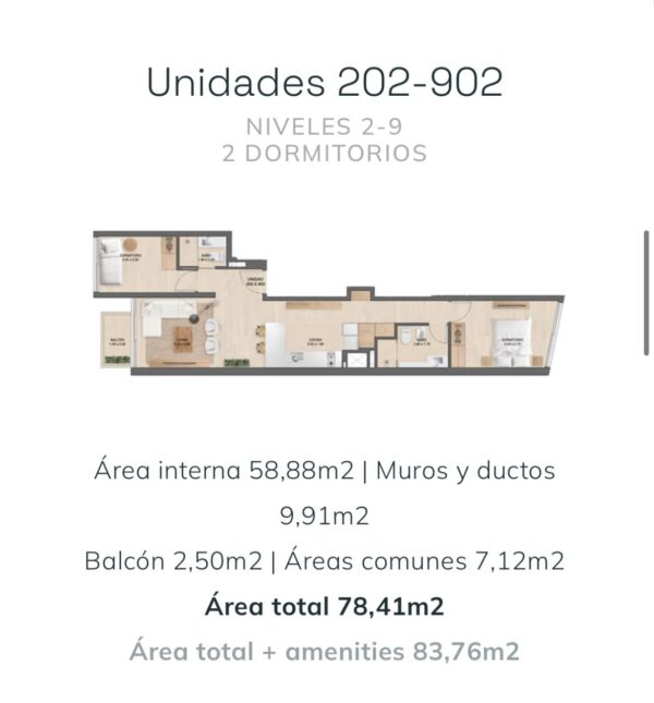 21 S Apartamento 2 dormitorios - Imagen 9
